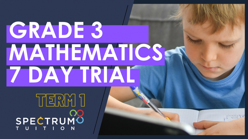 Grade 3 Mathematics Term 1 - 7 Day Trial