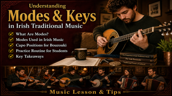 Irish Traditional Music Modes Explained for Bouzouki, Guitar and Trad Players