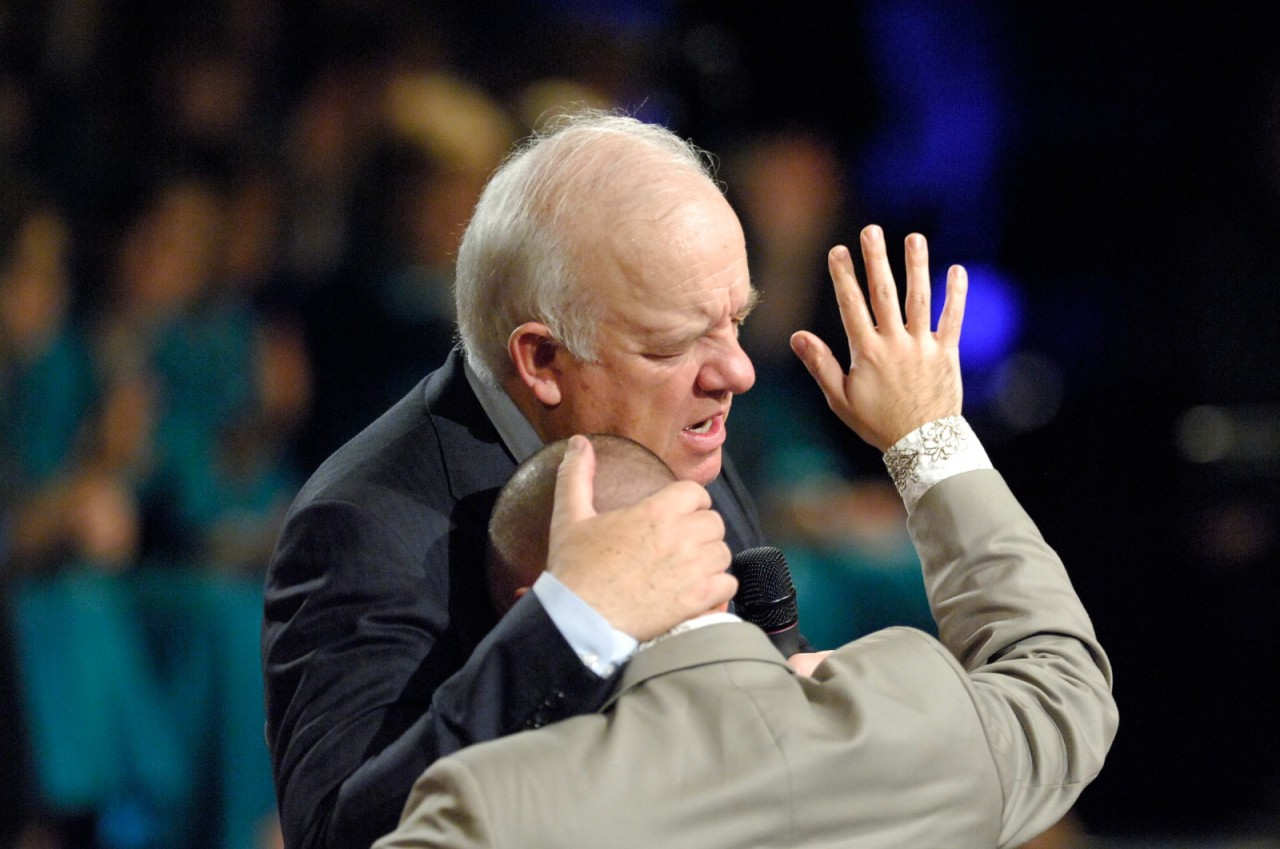 Bishop Michael Reid Praying