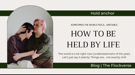 Here’s something nobody puts in those  ‘how to stay calm in chaotic times’ articles...