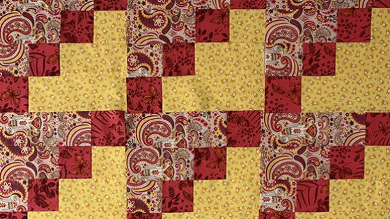 Strip-Pieced Diagonal Beginner Quilt Tutorial by Jen Eskridge