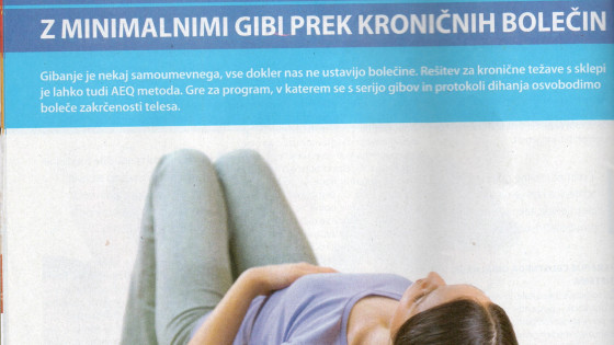 Članek v prilogi Aktivni in zdravi, Delo