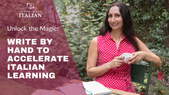 The Magic of Writing by Hand: Leverage Handwriting to Accelerate Italian Language Learning