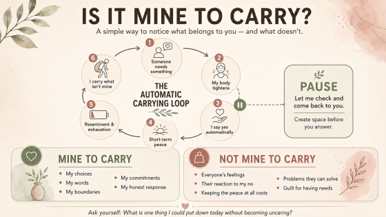 Is It Really Yours to Carry? How to Stop Taking Responsibility for Everyone Else