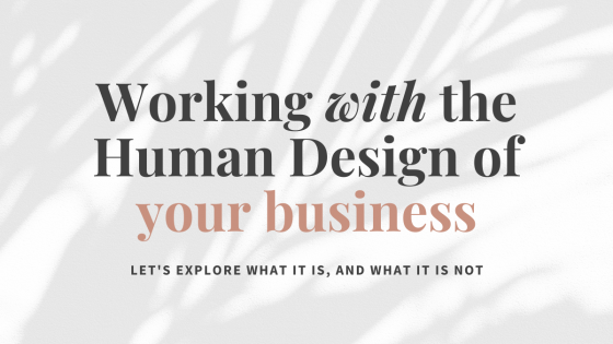 Working with the Human Design of your business