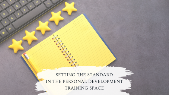 Setting the standard in the personal development training space.  