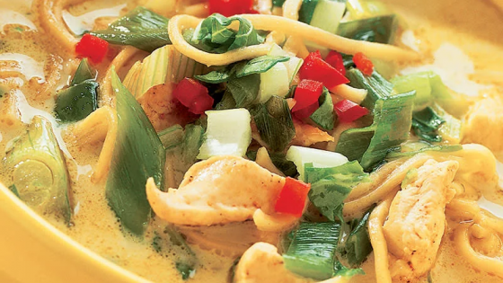 Ingefärskryddad kycklingsoppa