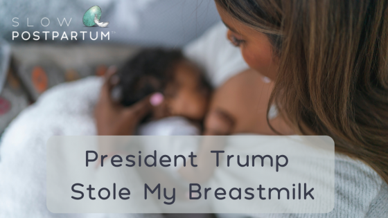 President Trump Stole My Breastmilk