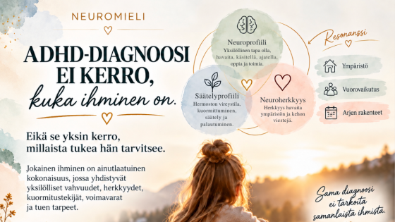 ADHD-diagnoosi ei kerro, kuka ihminen on