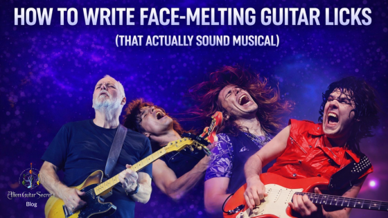How to Write Face-Melting Guitar Licks (That Actually Sound Musical)