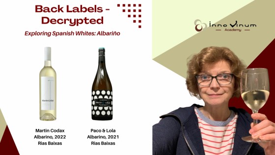 Back Label Decrypted of two Albariño Wines from Rias Baixas