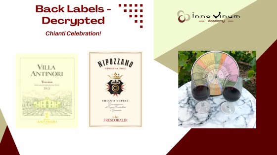 Back Label Decrypted of two Chiantis