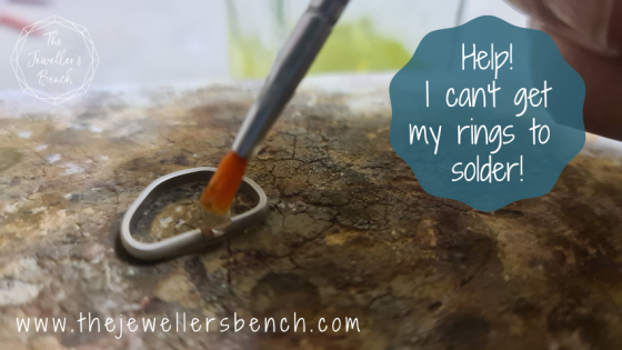Help! I can't get my rings to solder!