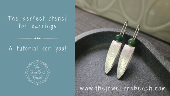 The perfect stencil for earrings - a tutorial for you!