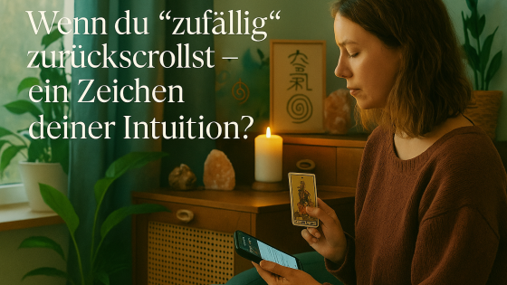 Wenn du „zufällig“ zurückscrollst – ein Zeichen deiner Intuition?
