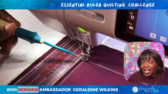 Ruler Quilting On bernette 79